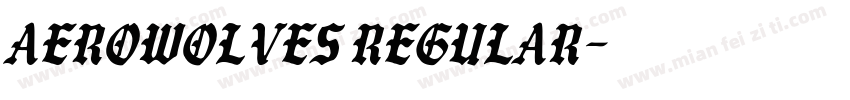 AeroWolves Regular字体转换